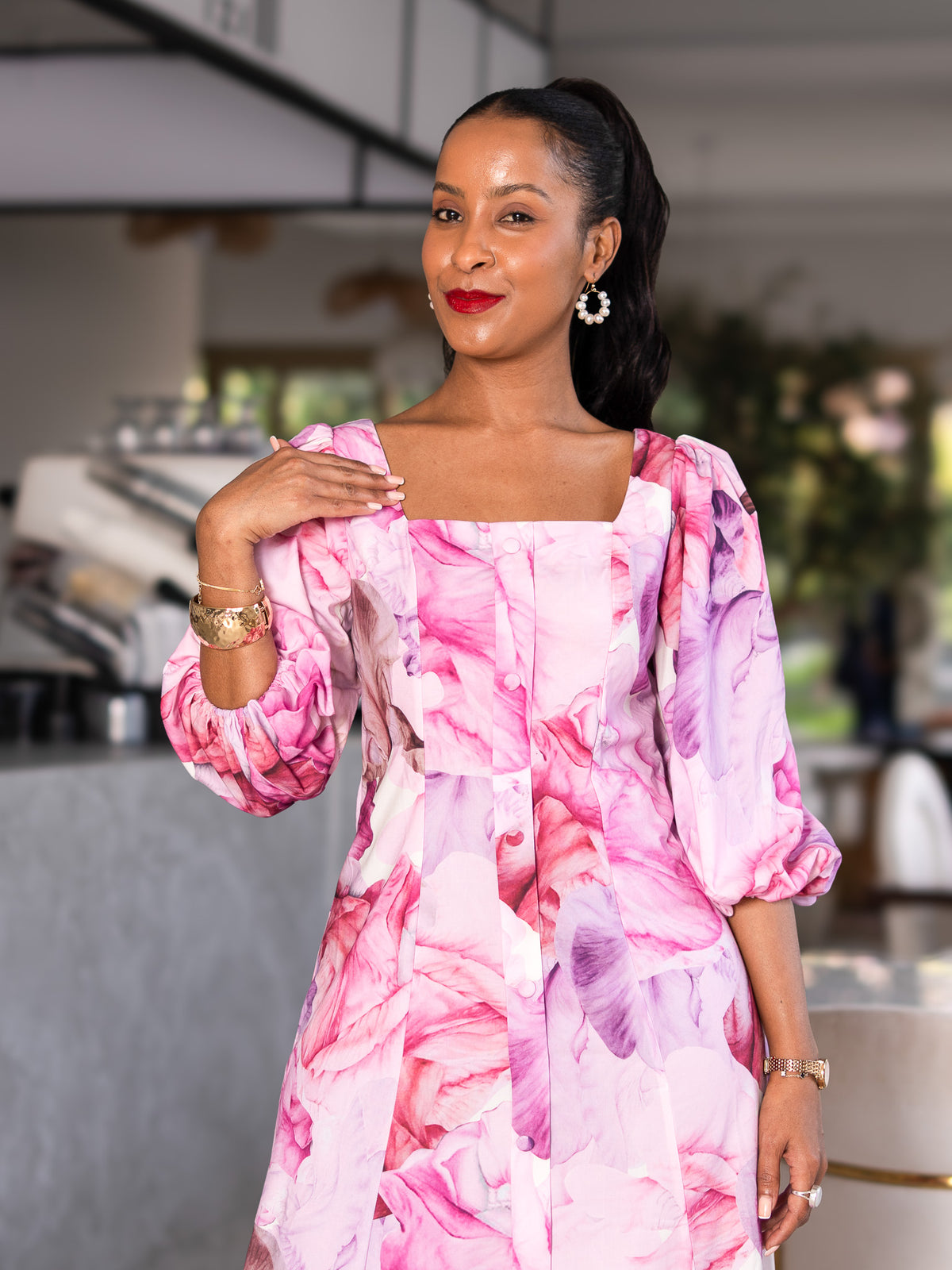 Classic Princess Seam Maxi Dress - Lilac Orchid