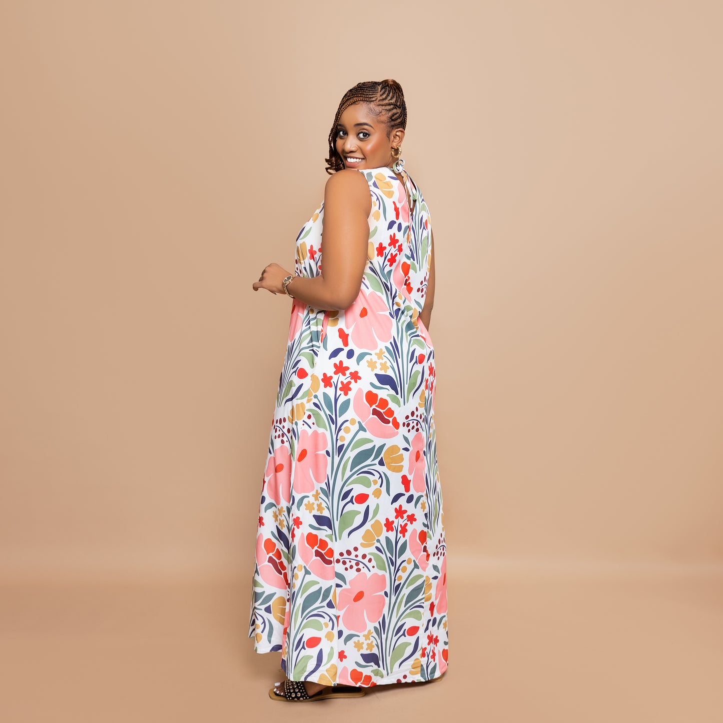 Nia Sleeveless Maxi - Petal Bloom
