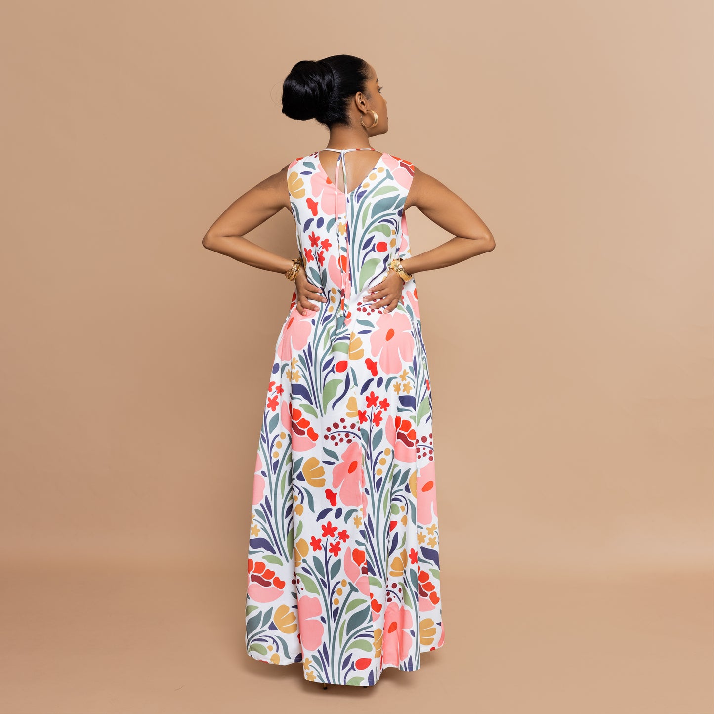 Nia Sleeveless Maxi - Petal Bloom