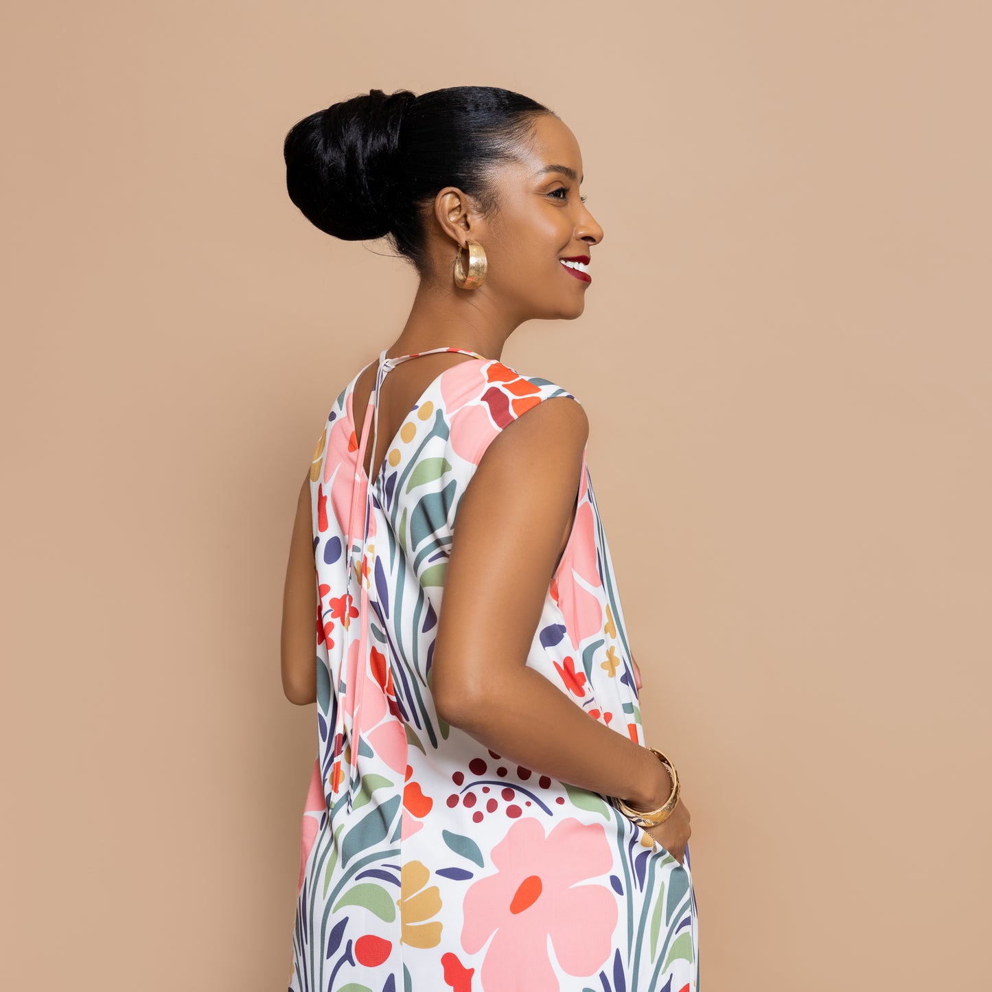 Nia Sleeveless Maxi - Petal Bloom