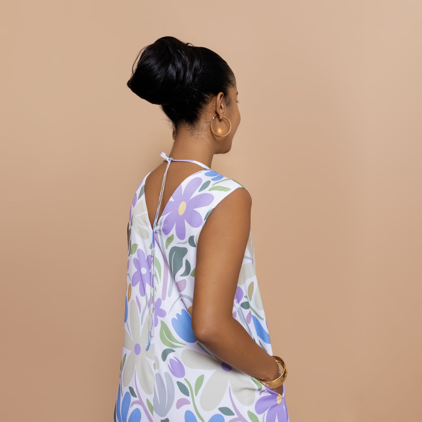 Nia Sleeveless Maxi - Lavender Garden