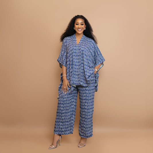 Nia Two Piece Set - Blue
