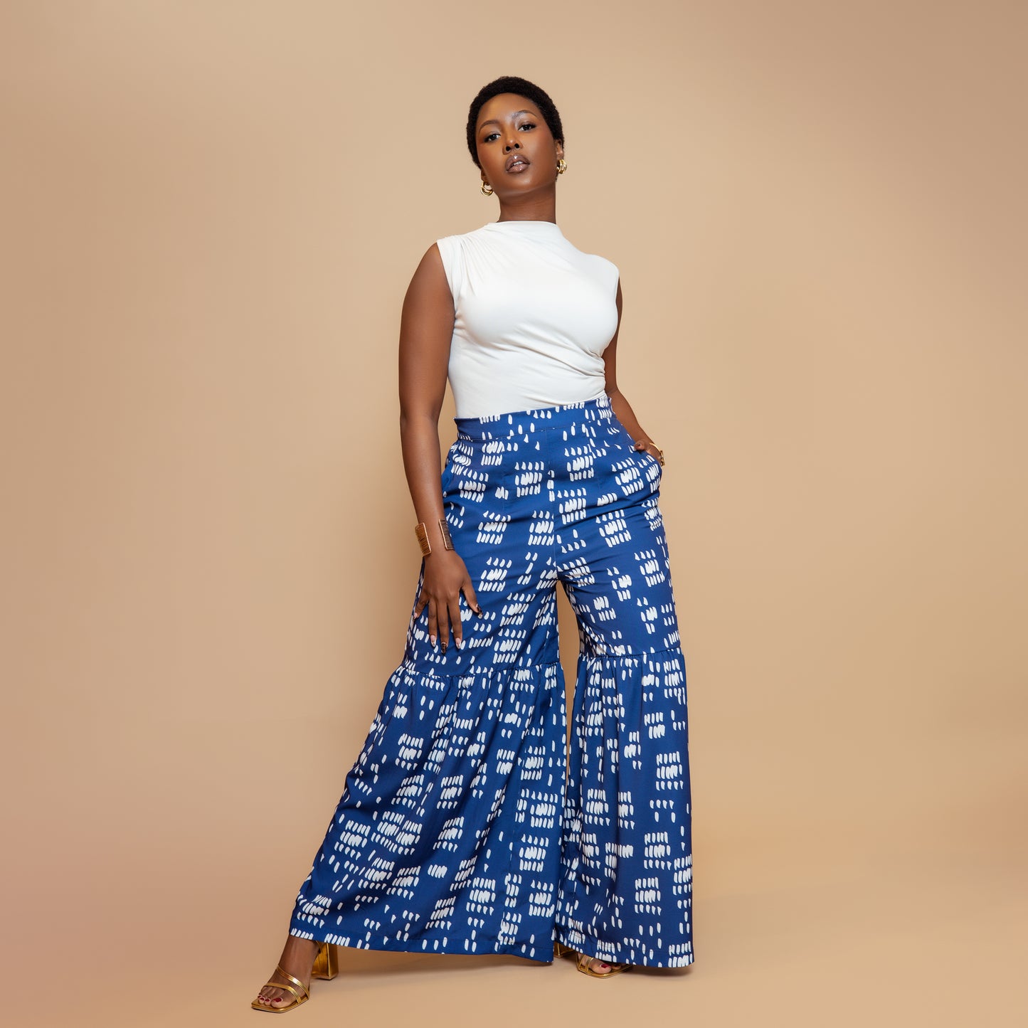 Nia Tiered Palazzo Pants