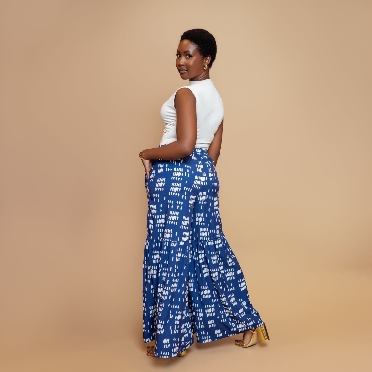 Nia Tiered Palazzo Pants