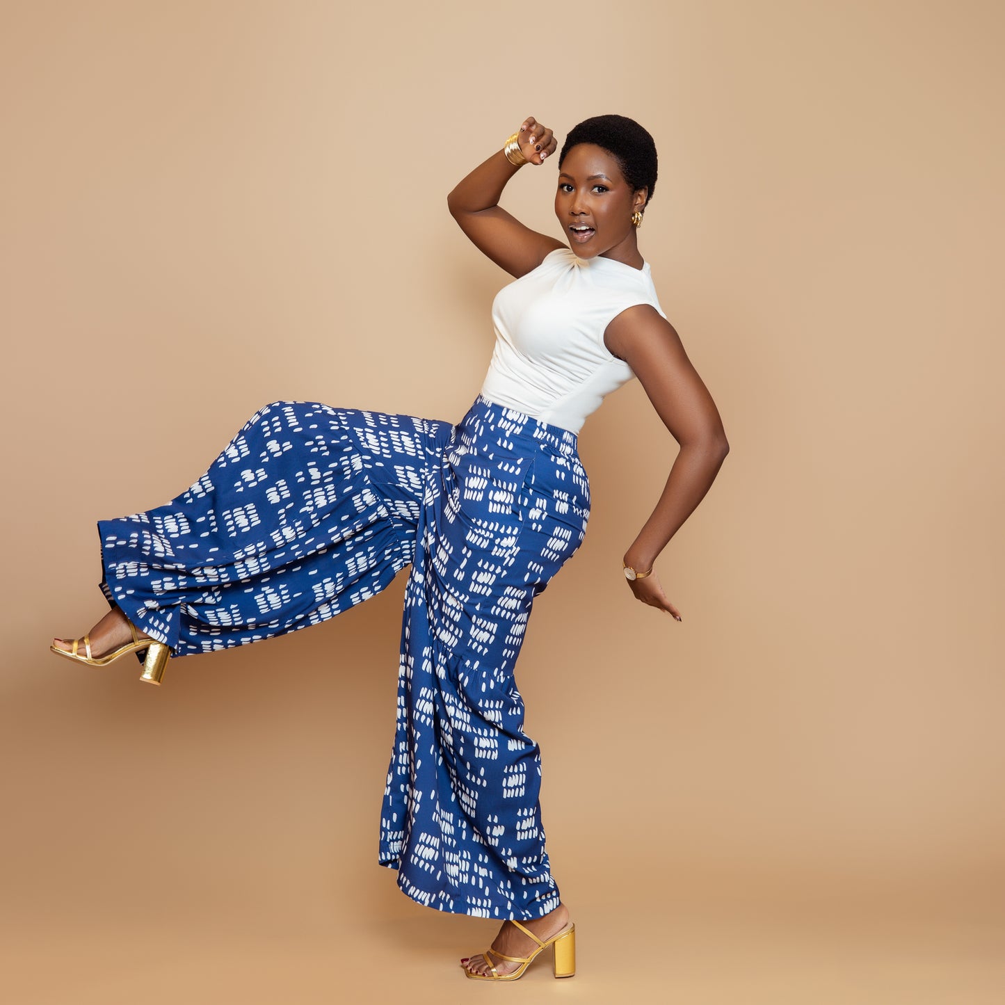 Nia Tiered Palazzo Pants