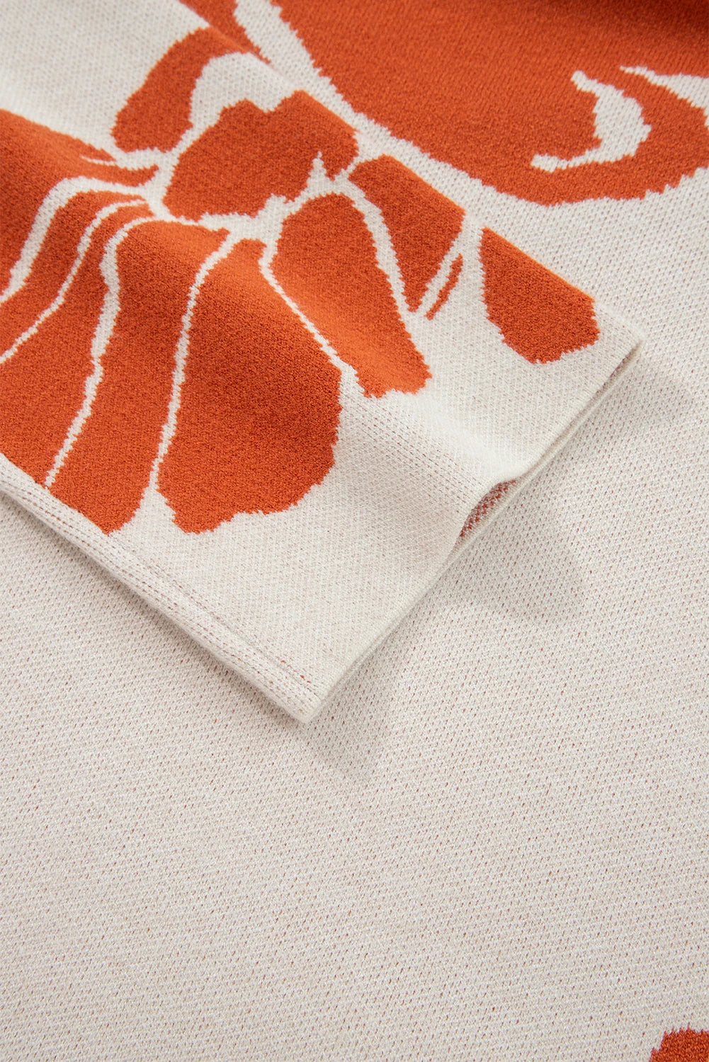 Bloom Knit Sweater - Rust