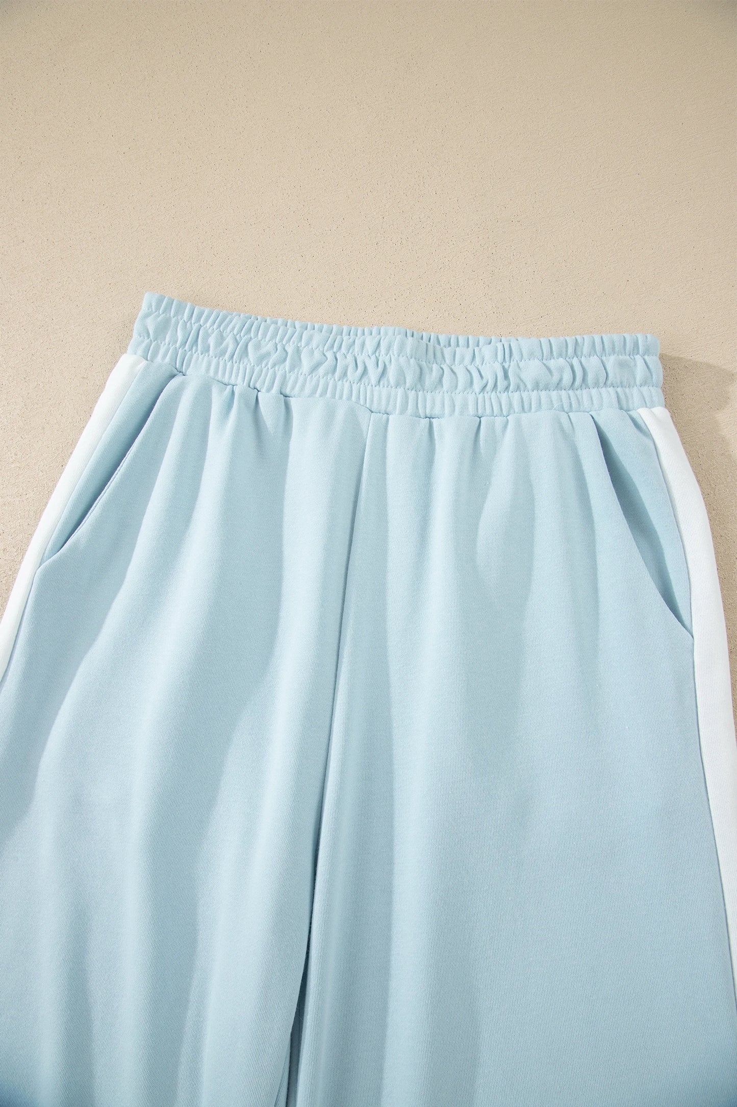 Travel Set with Contrast Trim - Mist Blue