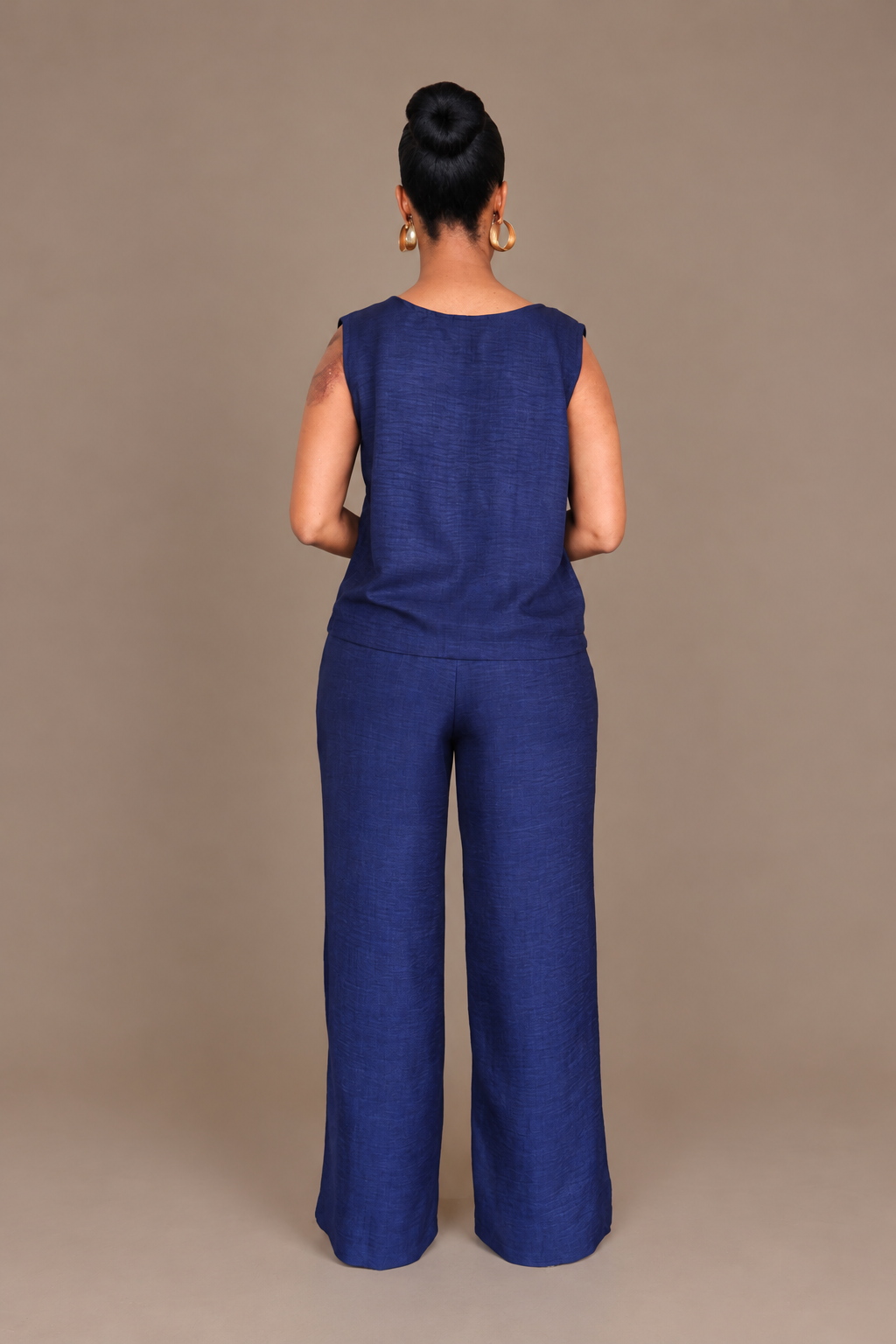 Asymmetric Co-ord Set - Navy Blue