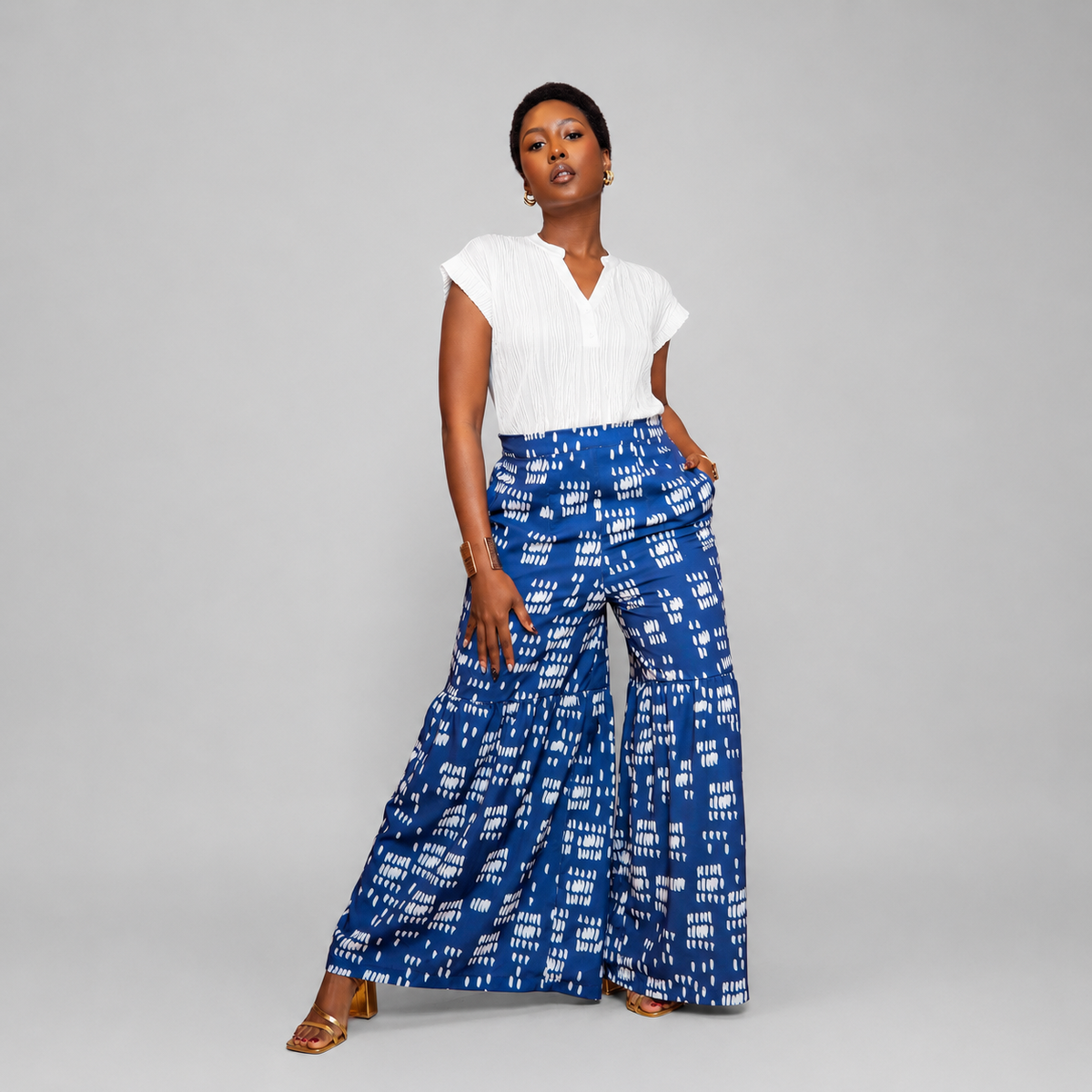 Nia Tiered Palazzo Pants