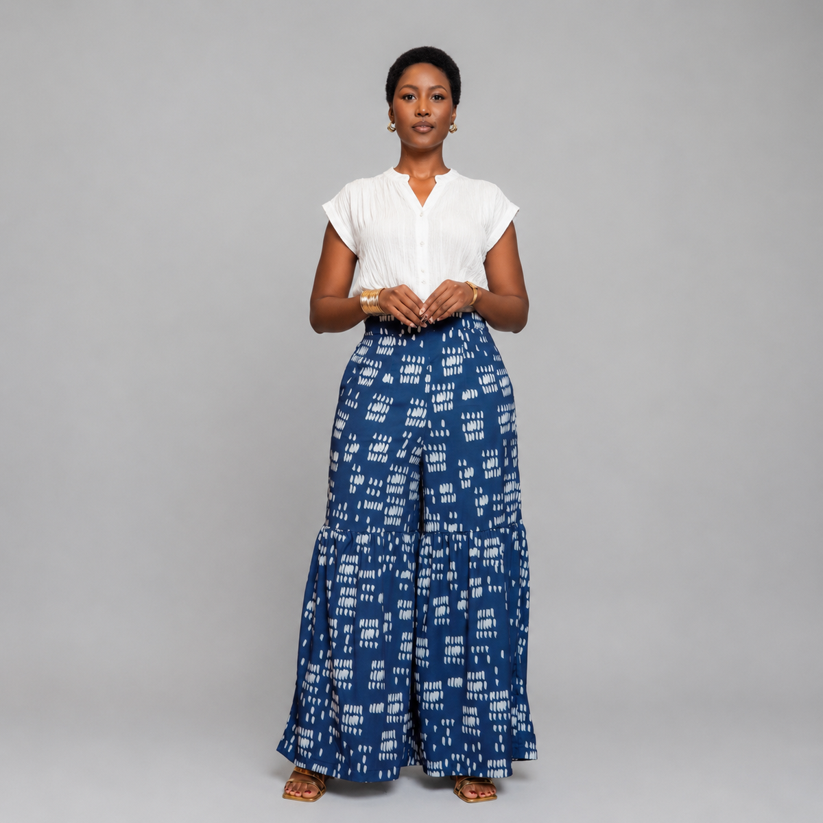 Nia Tiered Palazzo Pants