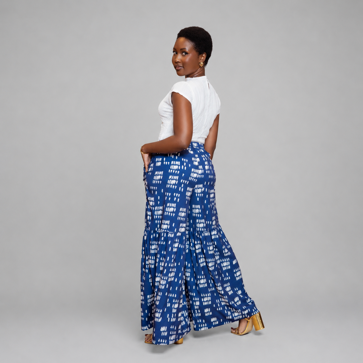Nia Tiered Palazzo Pants