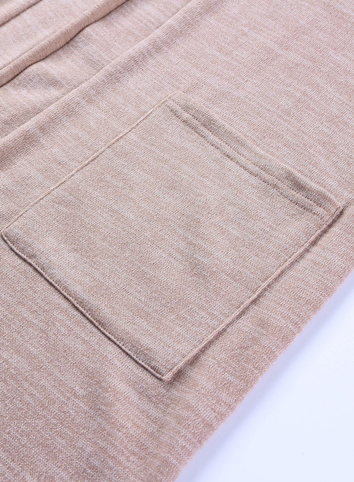 Open Front Tunic Back Cardigan with Pockets - Dusty Rose