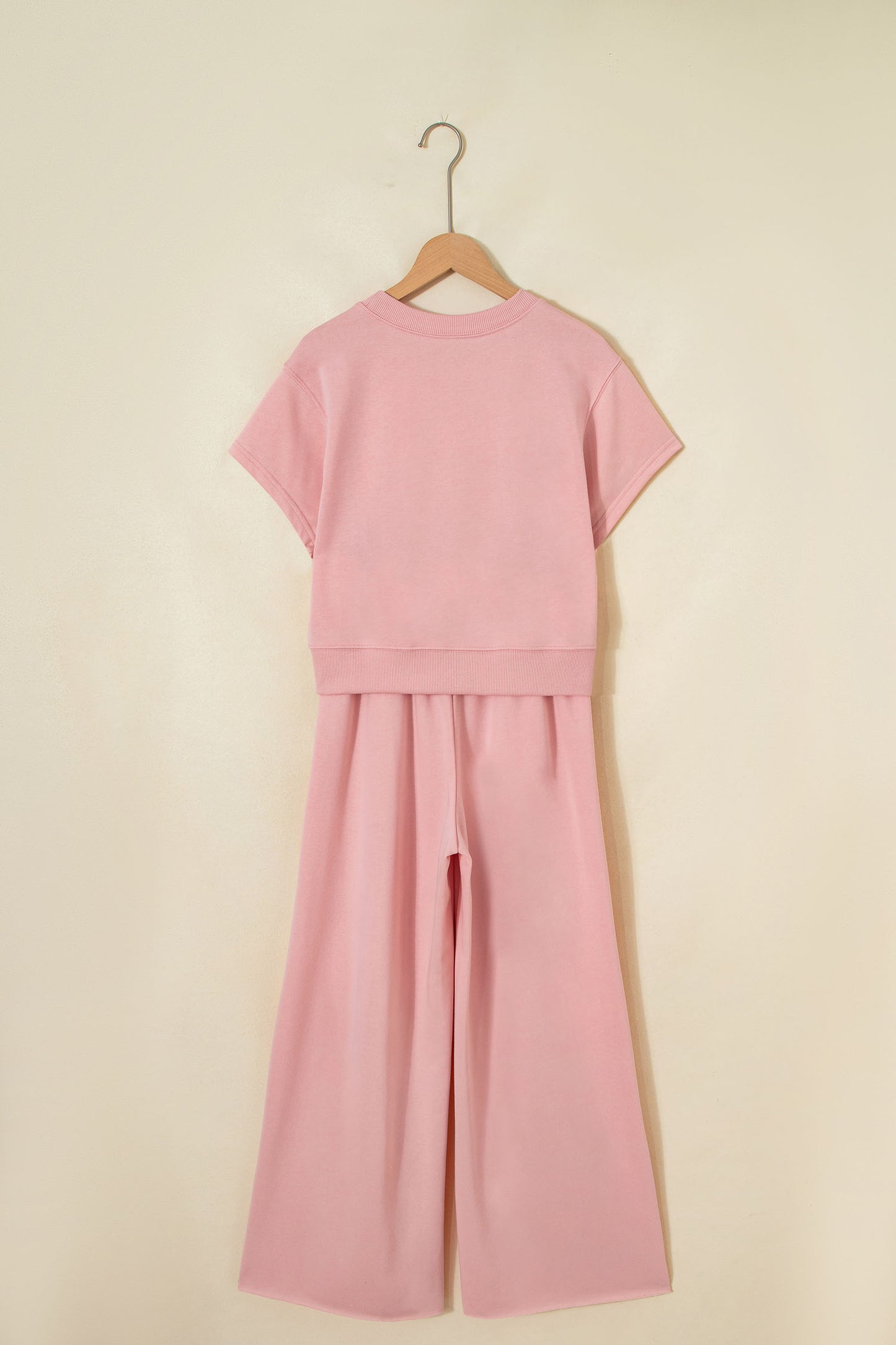 Wide Leg Travel Set - Blush Pink